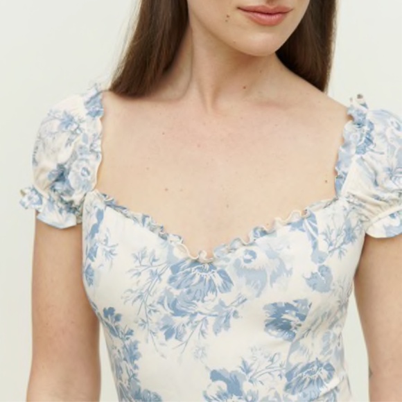 NEW Reformation Connell Dress Teacup 2 - Picture 12 of 15